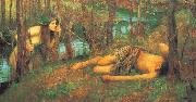 John William Waterhouse, A Naiad or Hylas with a Nymph